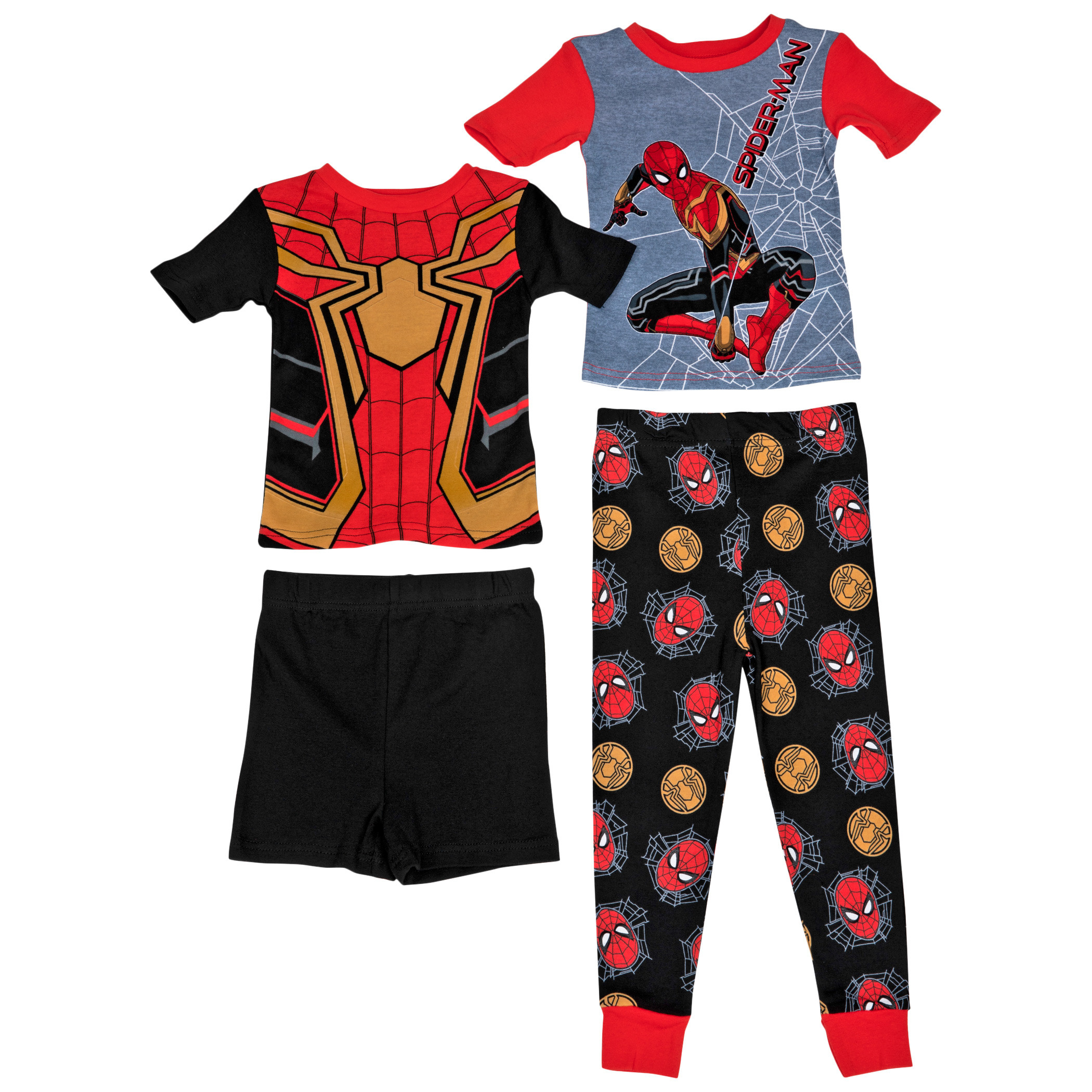 Marvel Comics The Iron Spider Cosplay & AOP 4-Piece Pajama Set